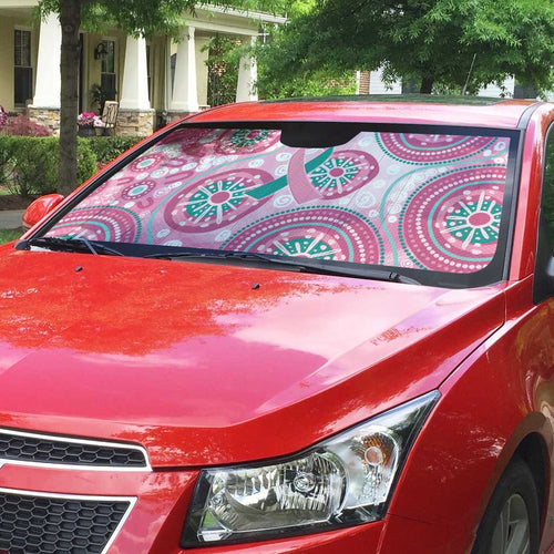 Hereditary Breast Cancer Awareness Australia Indigenous Auto Sun Shade Previvor - Aussie Hoodie