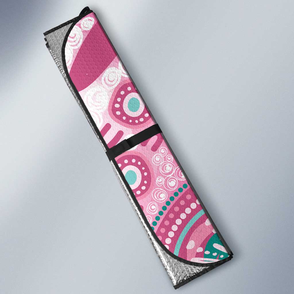 Hereditary Breast Cancer Awareness Australia Indigenous Auto Sun Shade Previvor - Aussie Hoodie