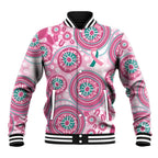 Hereditary Breast Cancer Awareness Australia Indigenous Baseball Jacket Previvor - Aussie Hoodie
