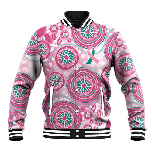 Hereditary Breast Cancer Awareness Australia Indigenous Baseball Jacket Previvor - Aussie Hoodie