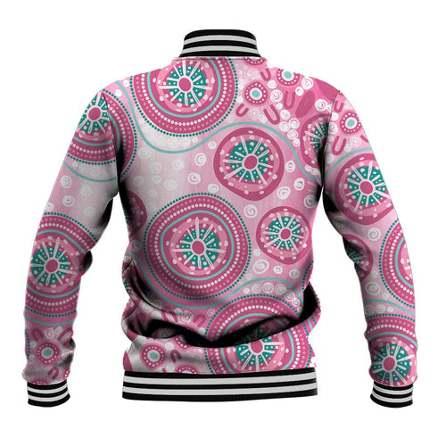 Hereditary Breast Cancer Awareness Australia Indigenous Baseball Jacket Previvor - Aussie Hoodie