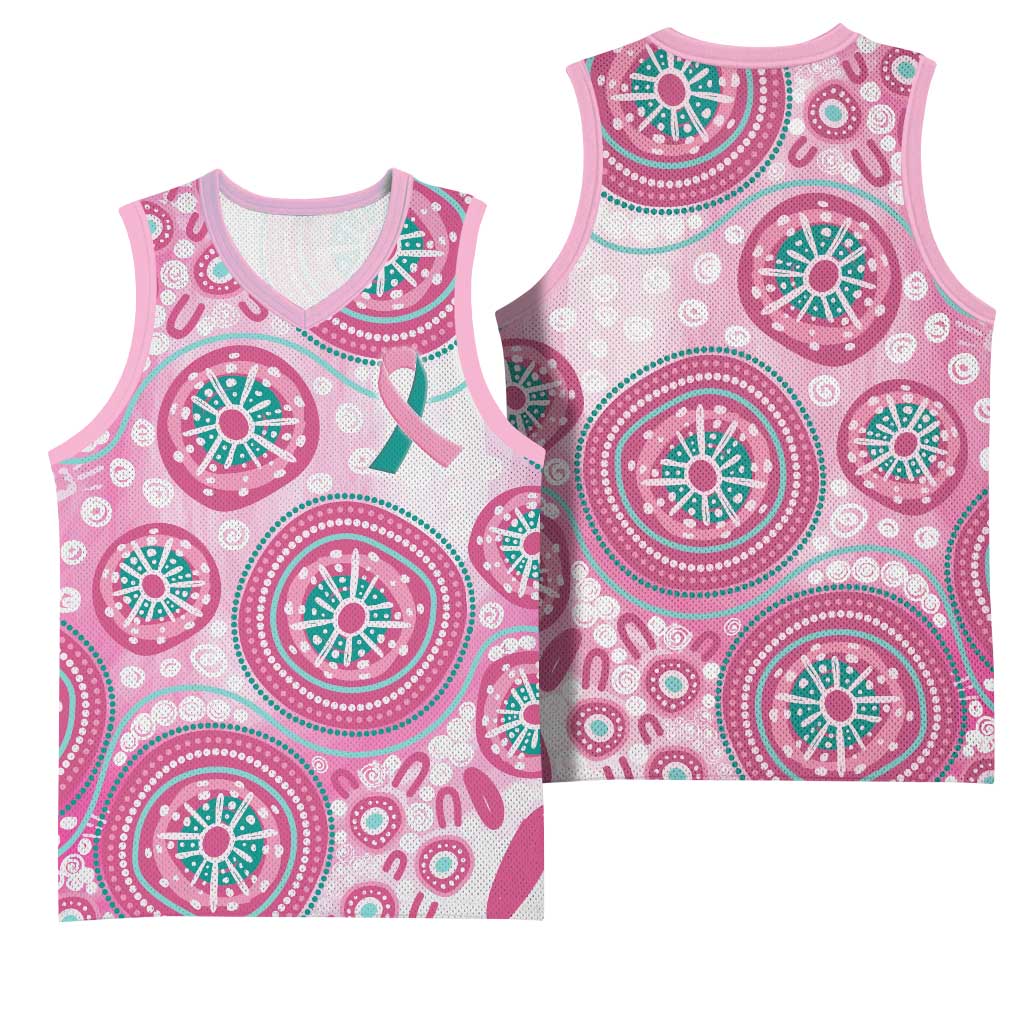 Hereditary Breast Cancer Awareness Australia Indigenous Basketball Jersey Previvor - Aussie Hoodie