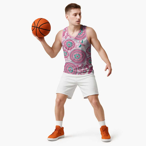Hereditary Breast Cancer Awareness Australia Indigenous Basketball Jersey Previvor - Aussie Hoodie