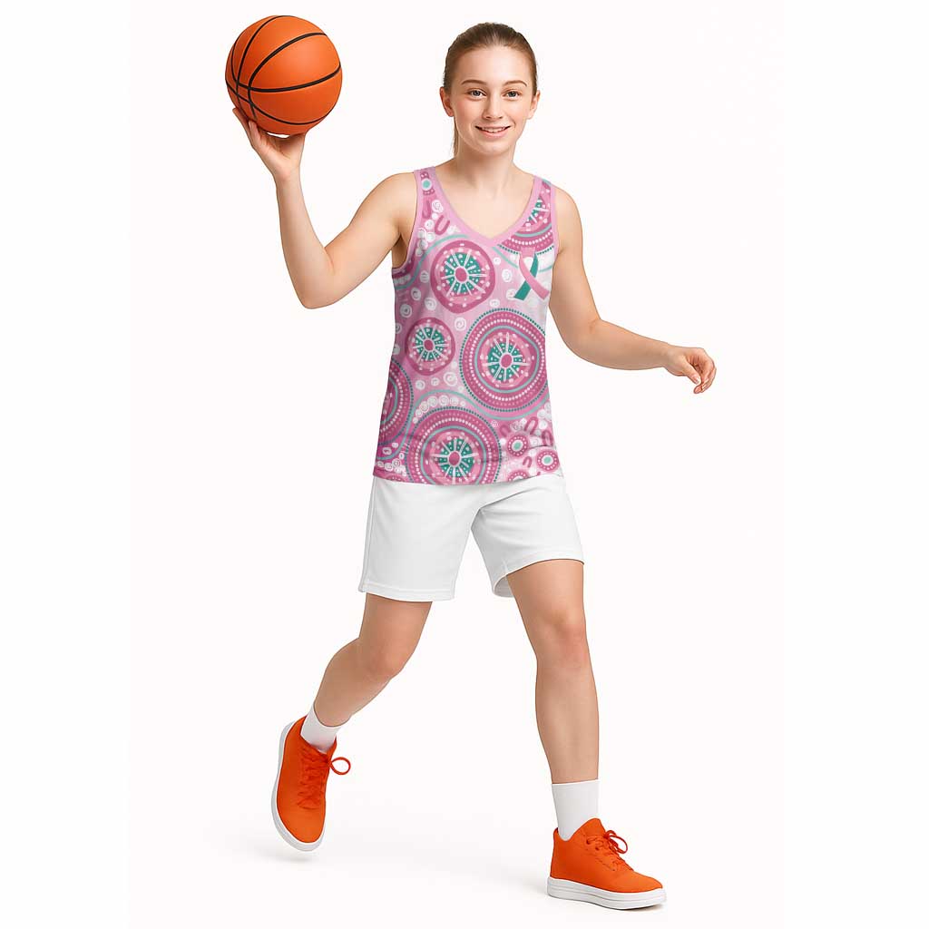 Hereditary Breast Cancer Awareness Australia Indigenous Basketball Jersey Previvor - Aussie Hoodie