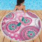 Hereditary Breast Cancer Awareness Australia Indigenous Beach Blanket Previvor - Aussie Hoodie