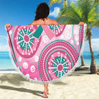 Hereditary Breast Cancer Awareness Australia Indigenous Beach Blanket Previvor - Aussie Hoodie