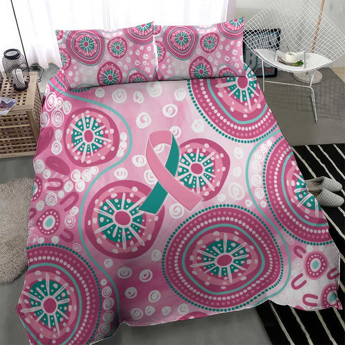 Hereditary Breast Cancer Awareness Australia Indigenous Bedding Set Previvor - Aussie Hoodie