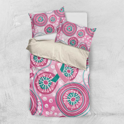 Hereditary Breast Cancer Awareness Australia Indigenous Bedding Set Previvor - Aussie Hoodie