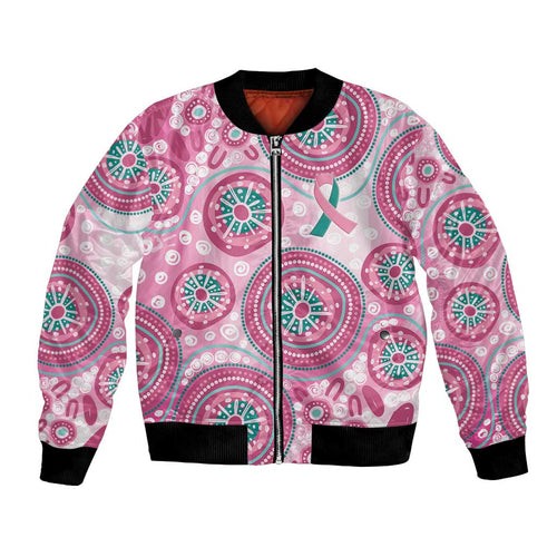 Hereditary Breast Cancer Awareness Australia Indigenous Bomber Jacket Previvor - Aussie Hoodie