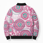 Hereditary Breast Cancer Awareness Australia Indigenous Bomber Puffer Jacket Previvor - Aussie Hoodie