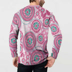 Hereditary Breast Cancer Awareness Australia Indigenous Button Sweatshirt Previvor - Aussie Hoodie