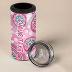 Personalized Hereditary Breast Cancer Awareness Australia Indigenous 4 in 1 Can Cooler Tumbler Previvor - Aussie Hoodie