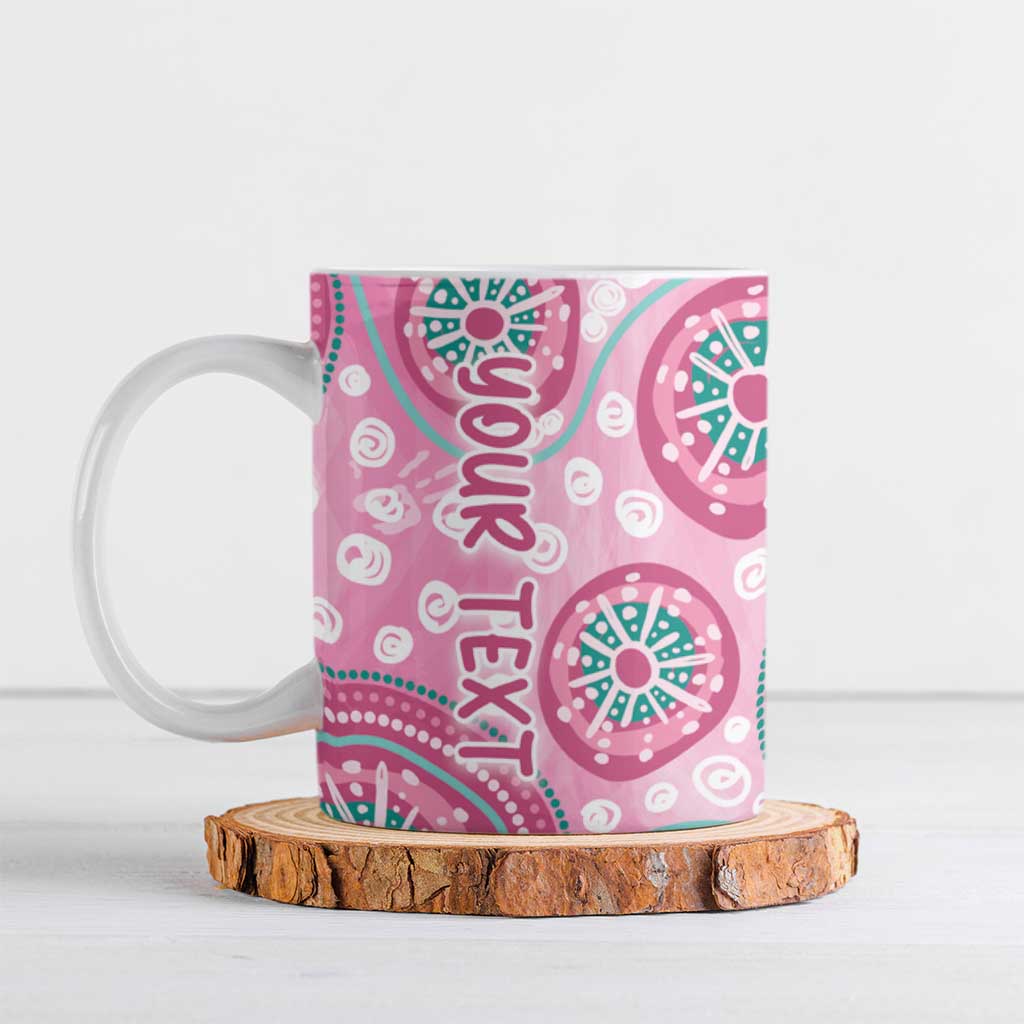Personalized Hereditary Breast Cancer Awareness Australia Indigenous Ceramic Mug Previvor - Aussie Hoodie