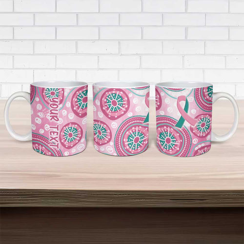 Personalized Hereditary Breast Cancer Awareness Australia Indigenous Ceramic Mug Previvor - Aussie Hoodie