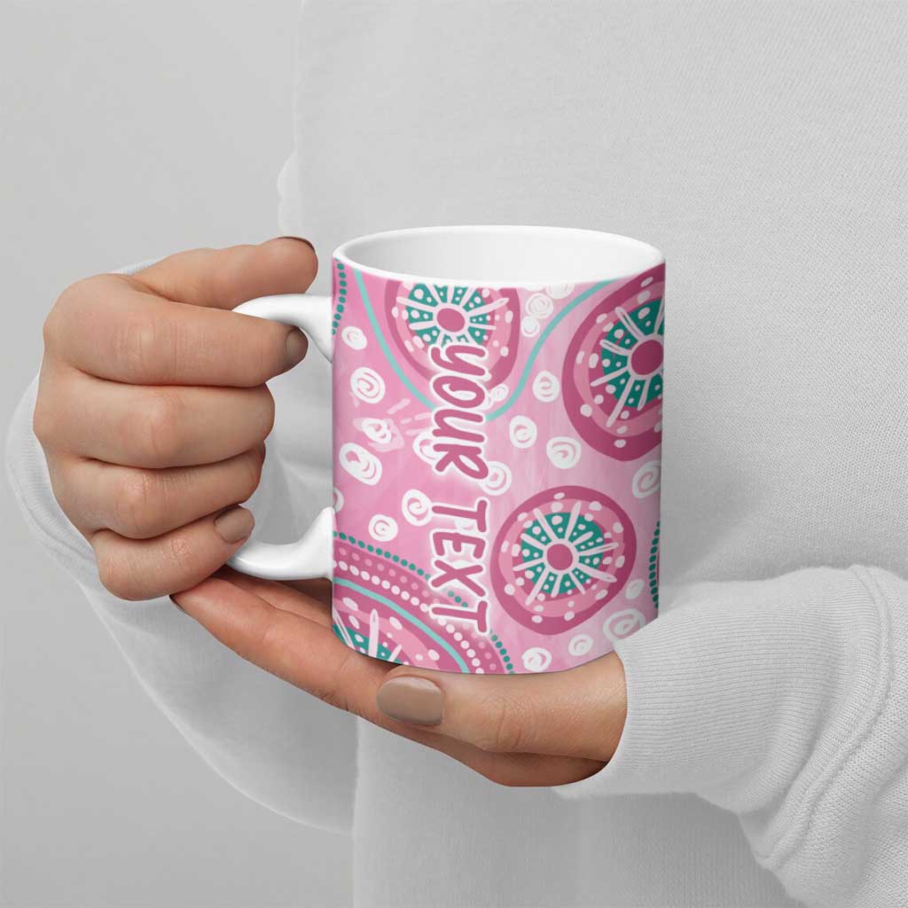 Personalized Hereditary Breast Cancer Awareness Australia Indigenous Ceramic Mug Previvor - Aussie Hoodie