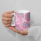 Personalized Hereditary Breast Cancer Awareness Australia Indigenous Ceramic Mug Previvor - Aussie Hoodie