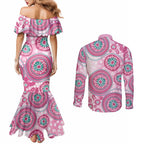 Hereditary Breast Cancer Awareness Australia Indigenous Couples Matching Mermaid Dress and Long Sleeve Button Shirt Previvor - Aussie Hoodie