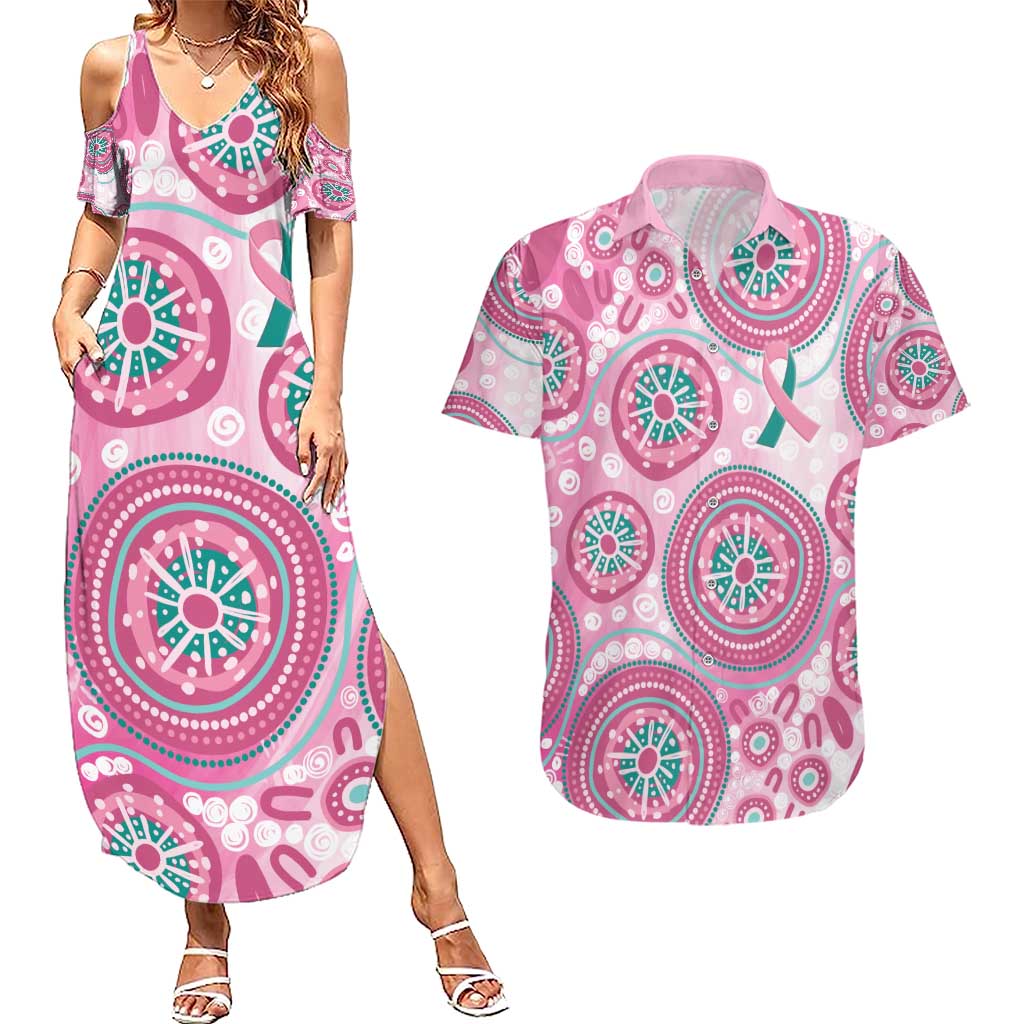 Hereditary Breast Cancer Awareness Australia Indigenous Couples Matching Summer Maxi Dress and Hawaiian Shirt Previvor - Aussie Hoodie