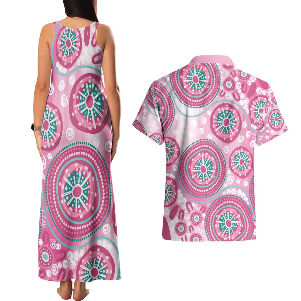 Hereditary Breast Cancer Awareness Australia Indigenous Couples Matching Tank Maxi Dress and Hawaiian Shirt Previvor - Aussie Hoodie