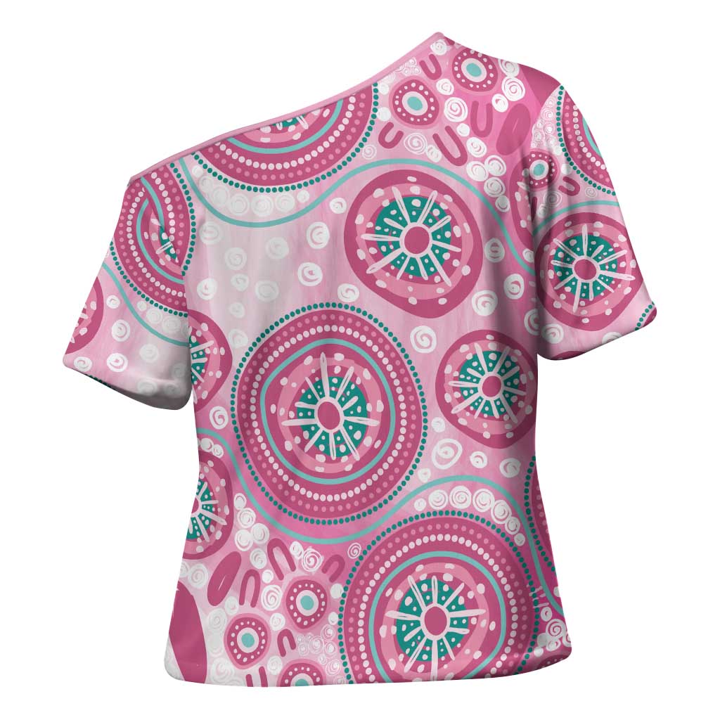 Hereditary Breast Cancer Awareness Australia Indigenous Cross Shoulder Shirt Previvor - Aussie Hoodie