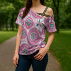 Hereditary Breast Cancer Awareness Australia Indigenous Cross Shoulder Shirt Previvor - Aussie Hoodie