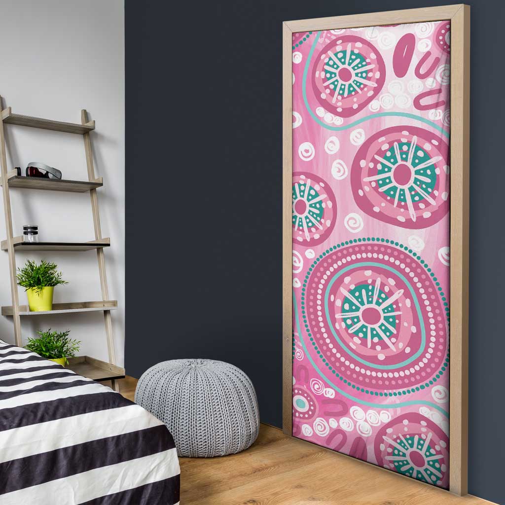 Hereditary Breast Cancer Awareness Australia Indigenous Door Cover Previvor - Aussie Hoodie