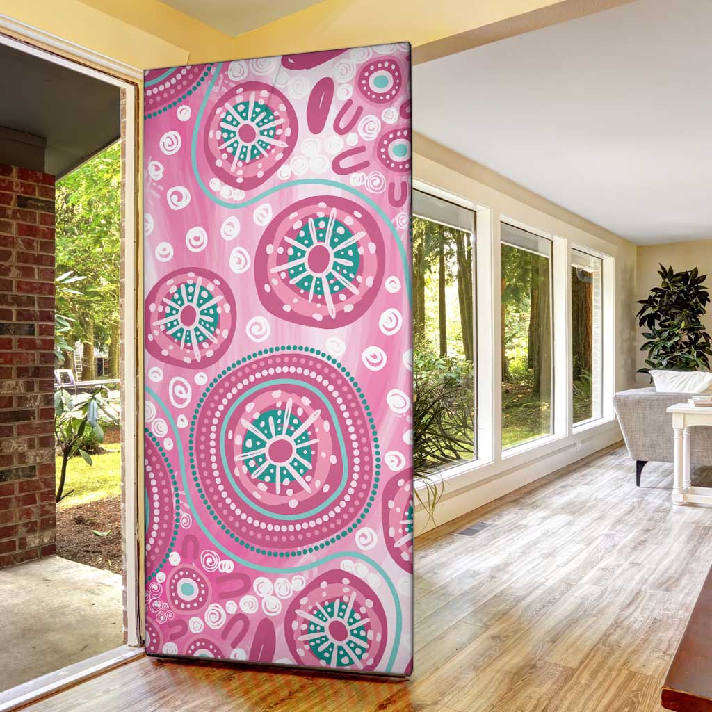 Hereditary Breast Cancer Awareness Australia Indigenous Door Cover Previvor - Aussie Hoodie