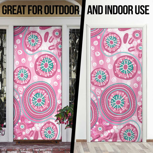 Hereditary Breast Cancer Awareness Australia Indigenous Door Cover Previvor - Aussie Hoodie