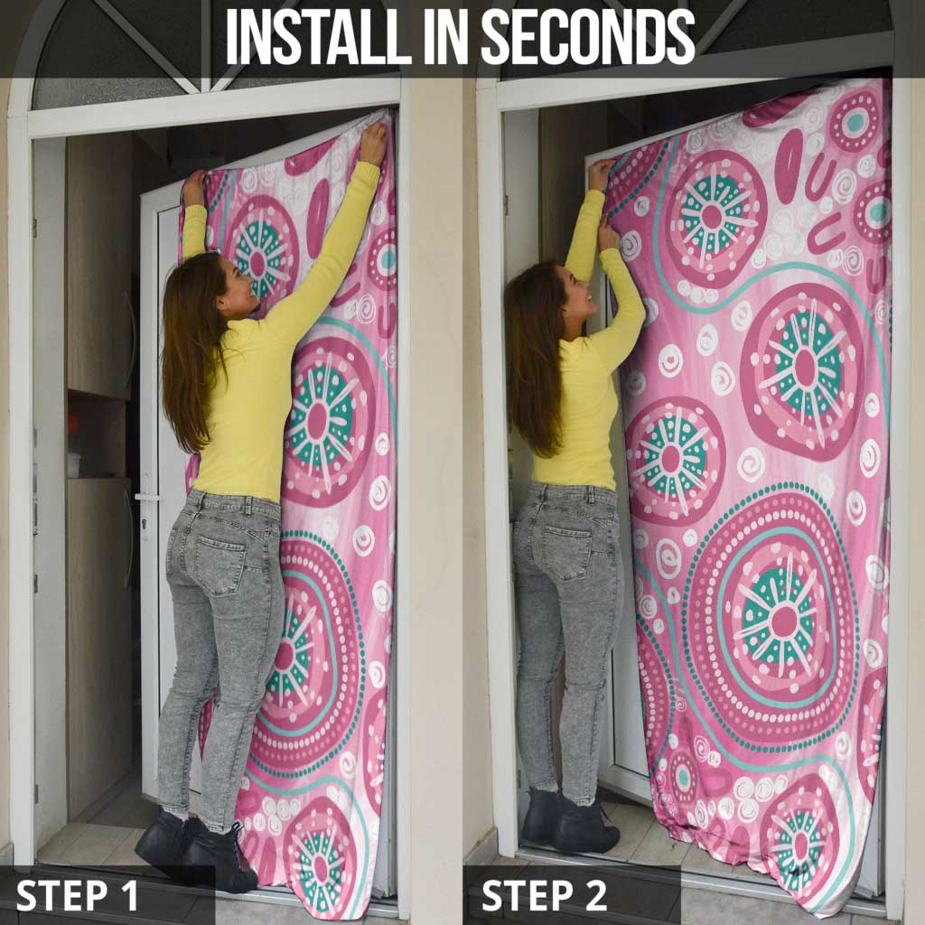 Hereditary Breast Cancer Awareness Australia Indigenous Door Cover Previvor - Aussie Hoodie
