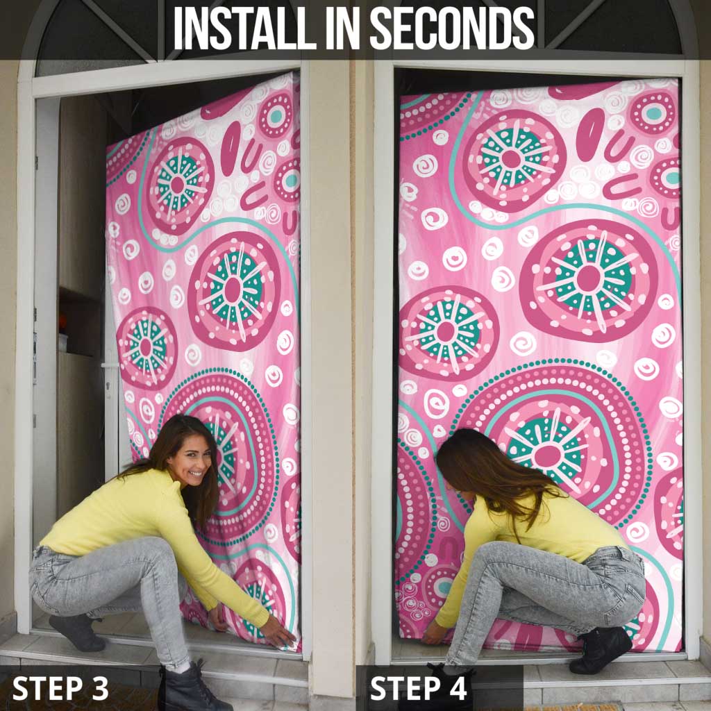 Hereditary Breast Cancer Awareness Australia Indigenous Door Cover Previvor - Aussie Hoodie