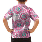 Hereditary Breast Cancer Awareness Australia Indigenous Family Matching Long Sleeve Bodycon Dress and Hawaiian Shirt Previvor - Aussie Hoodie
