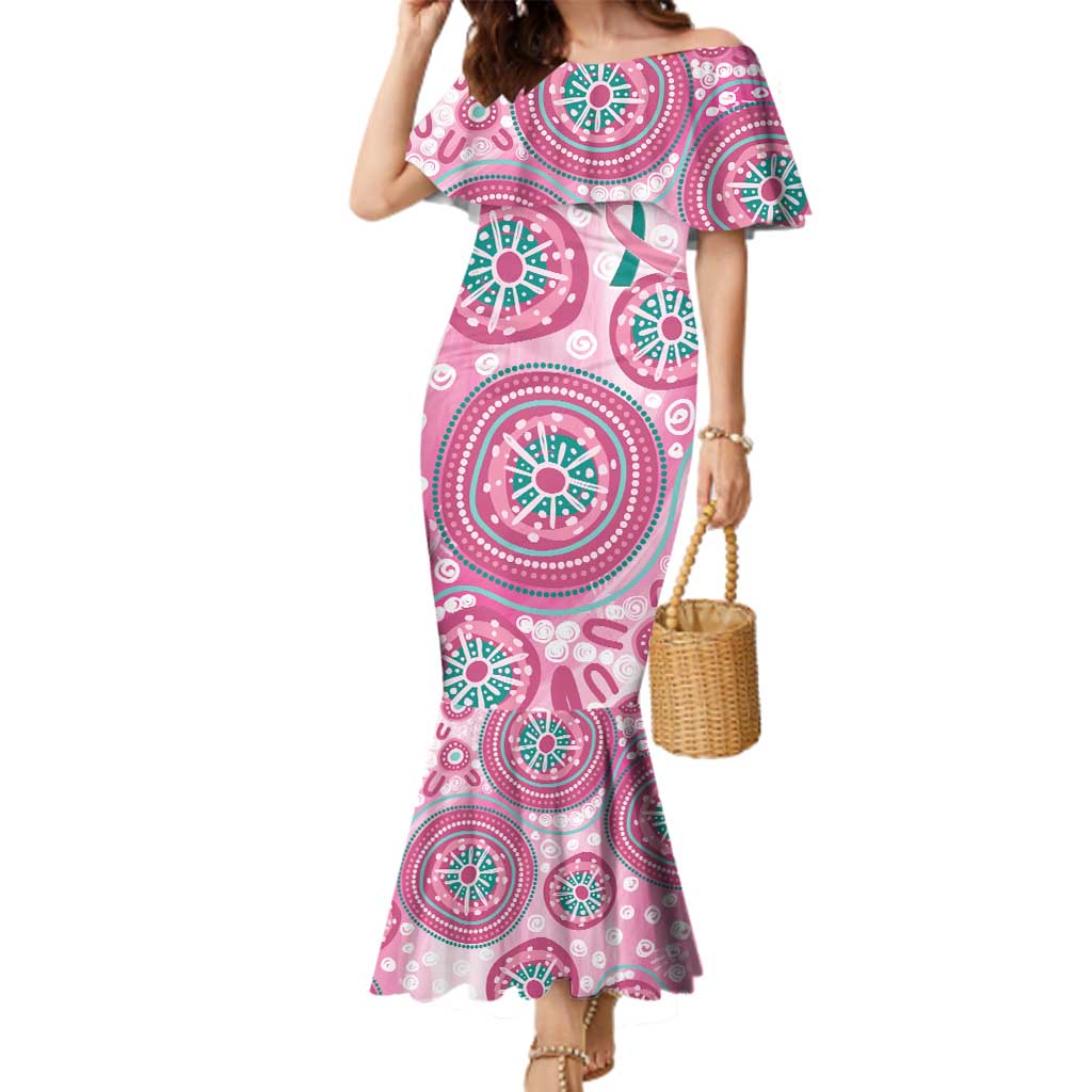Hereditary Breast Cancer Awareness Australia Indigenous Family Matching Mermaid Dress and Hawaiian Shirt Previvor - Aussie Hoodie