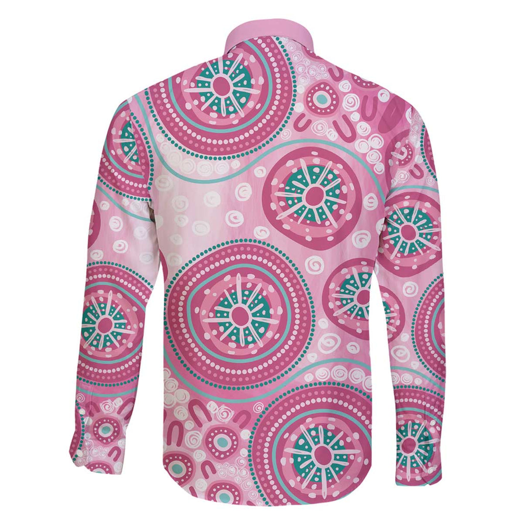 Hereditary Breast Cancer Awareness Australia Indigenous Family Matching Off The Shoulder Long Sleeve Dress and Hawaiian Shirt Previvor - Aussie Hoodie