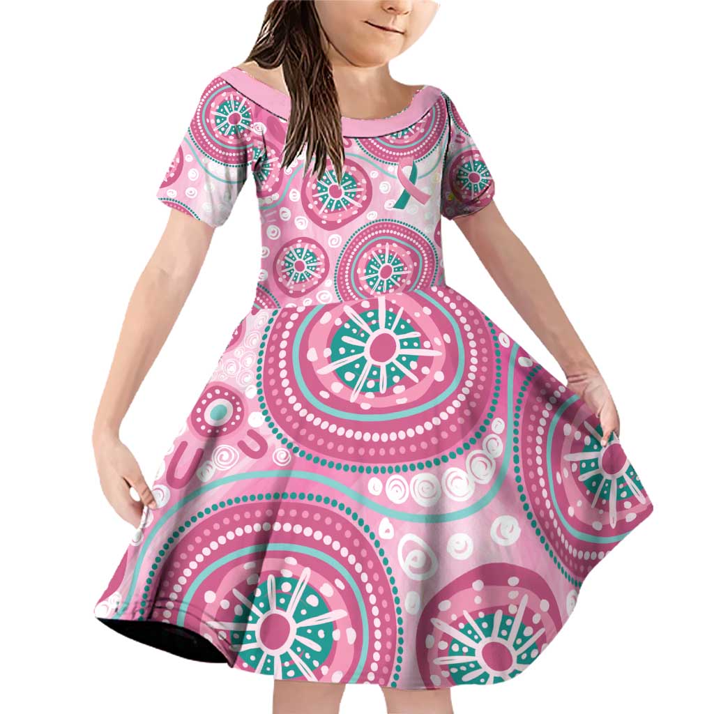 Hereditary Breast Cancer Awareness Australia Indigenous Family Matching Off Shoulder Short Dress and Hawaiian Shirt Previvor - Aussie Hoodie