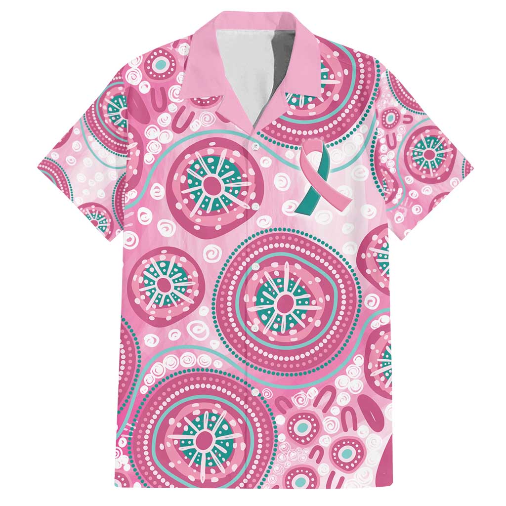 Hereditary Breast Cancer Awareness Australia Indigenous Family Matching Off Shoulder Short Dress and Hawaiian Shirt Previvor - Aussie Hoodie