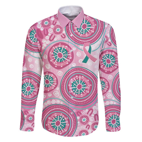 Hereditary Breast Cancer Awareness Australia Indigenous Family Matching Off Shoulder Short Dress and Hawaiian Shirt Previvor - Aussie Hoodie