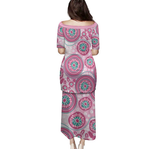 Hereditary Breast Cancer Awareness Australia Indigenous Family Matching Puletasi and Hawaiian Shirt Previvor - Aussie Hoodie