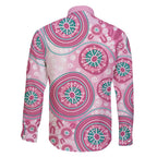 Hereditary Breast Cancer Awareness Australia Indigenous Family Matching Short Sleeve Bodycon Dress and Hawaiian Shirt Previvor - Aussie Hoodie