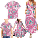 Hereditary Breast Cancer Awareness Australia Indigenous Family Matching Summer Maxi Dress and Hawaiian Shirt Previvor - Aussie Hoodie