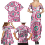 Hereditary Breast Cancer Awareness Australia Indigenous Family Matching Summer Maxi Dress and Hawaiian Shirt Previvor - Aussie Hoodie