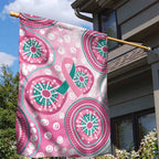 Hereditary Breast Cancer Awareness Australia Indigenous Garden Flag Previvor - Aussie Hoodie