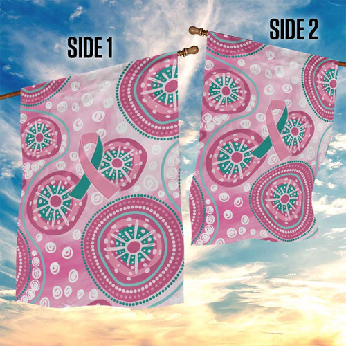 Hereditary Breast Cancer Awareness Australia Indigenous Garden Flag Previvor - Aussie Hoodie