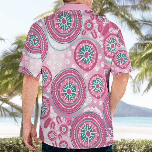 Hereditary Breast Cancer Awareness Australia Indigenous Hawaiian Shirt Previvor - Aussie Hoodie