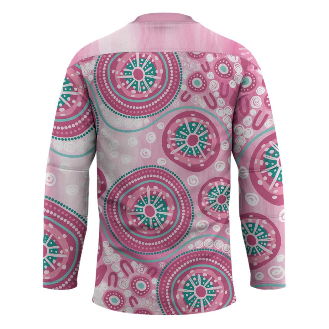 Hereditary Breast Cancer Awareness Australia Indigenous Hockey Jersey Previvor - Aussie Hoodie
