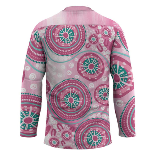 Hereditary Breast Cancer Awareness Australia Indigenous Hockey Jersey Previvor - Aussie Hoodie
