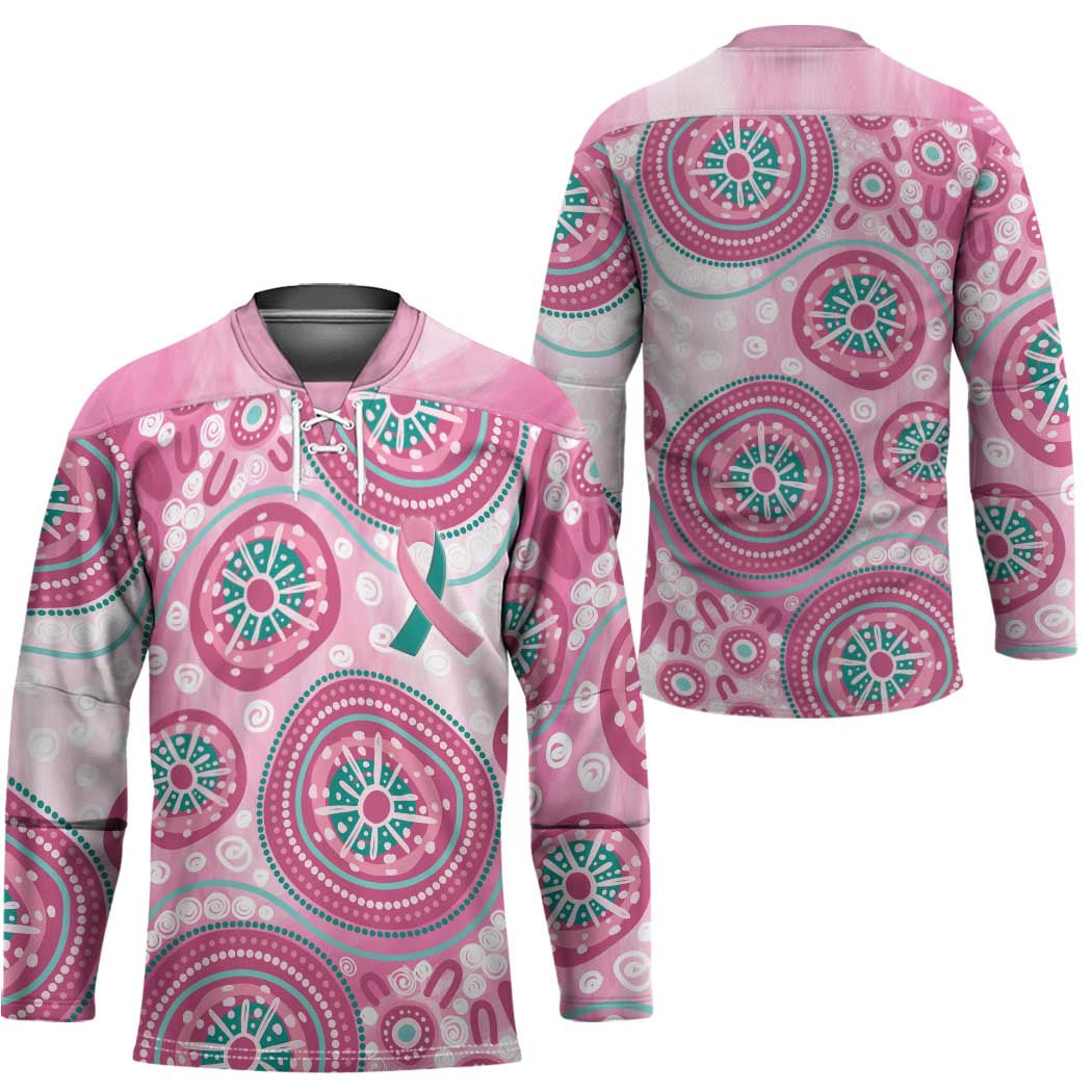 Hereditary Breast Cancer Awareness Australia Indigenous Hockey Jersey Previvor - Aussie Hoodie
