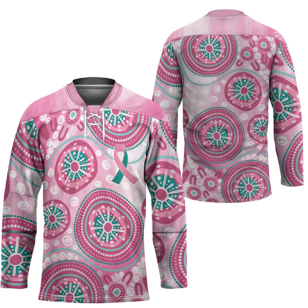 Hereditary Breast Cancer Awareness Australia Indigenous Hockey Jersey Previvor - Aussie Hoodie