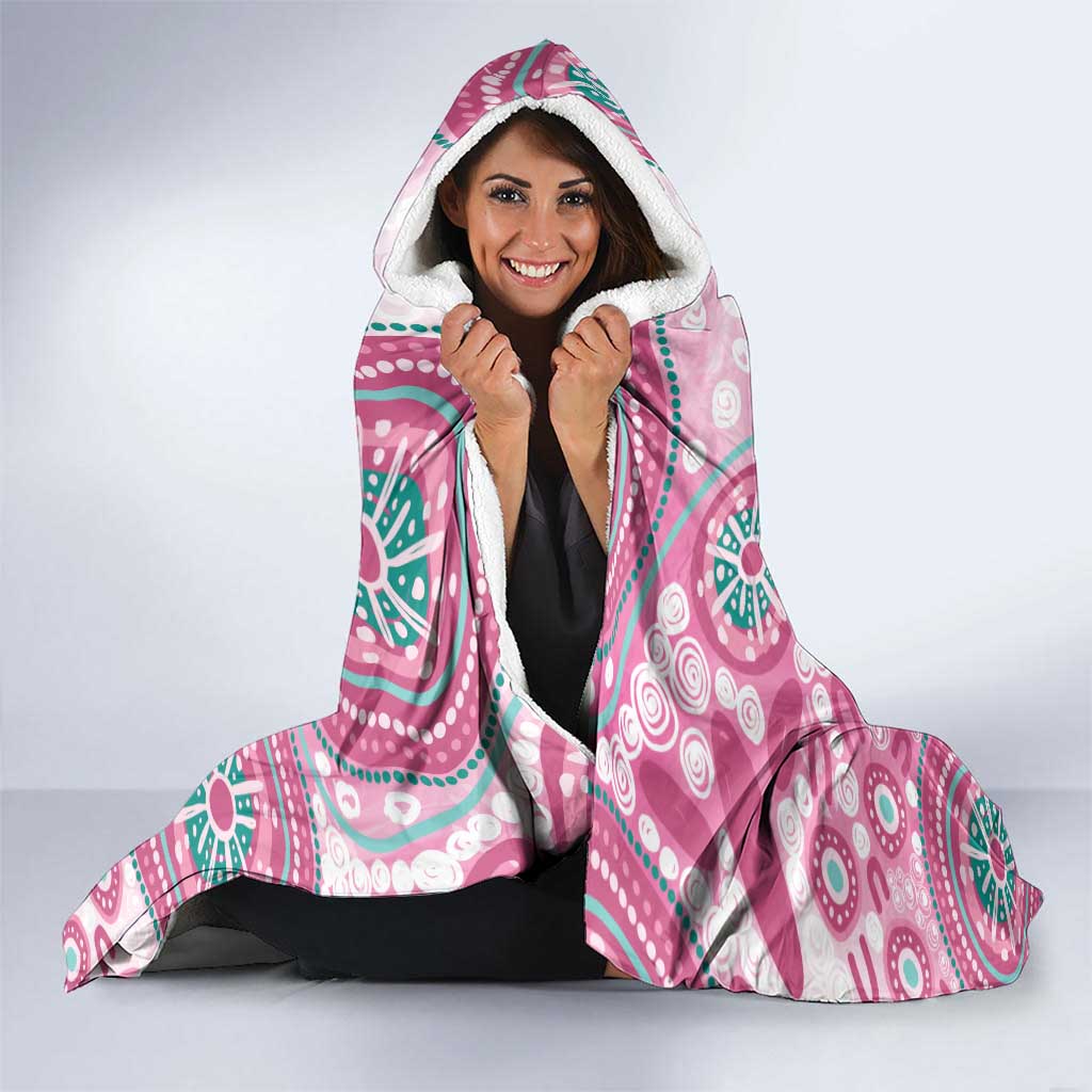 Hereditary Breast Cancer Awareness Australia Indigenous Hooded Blanket Previvor - Aussie Hoodie