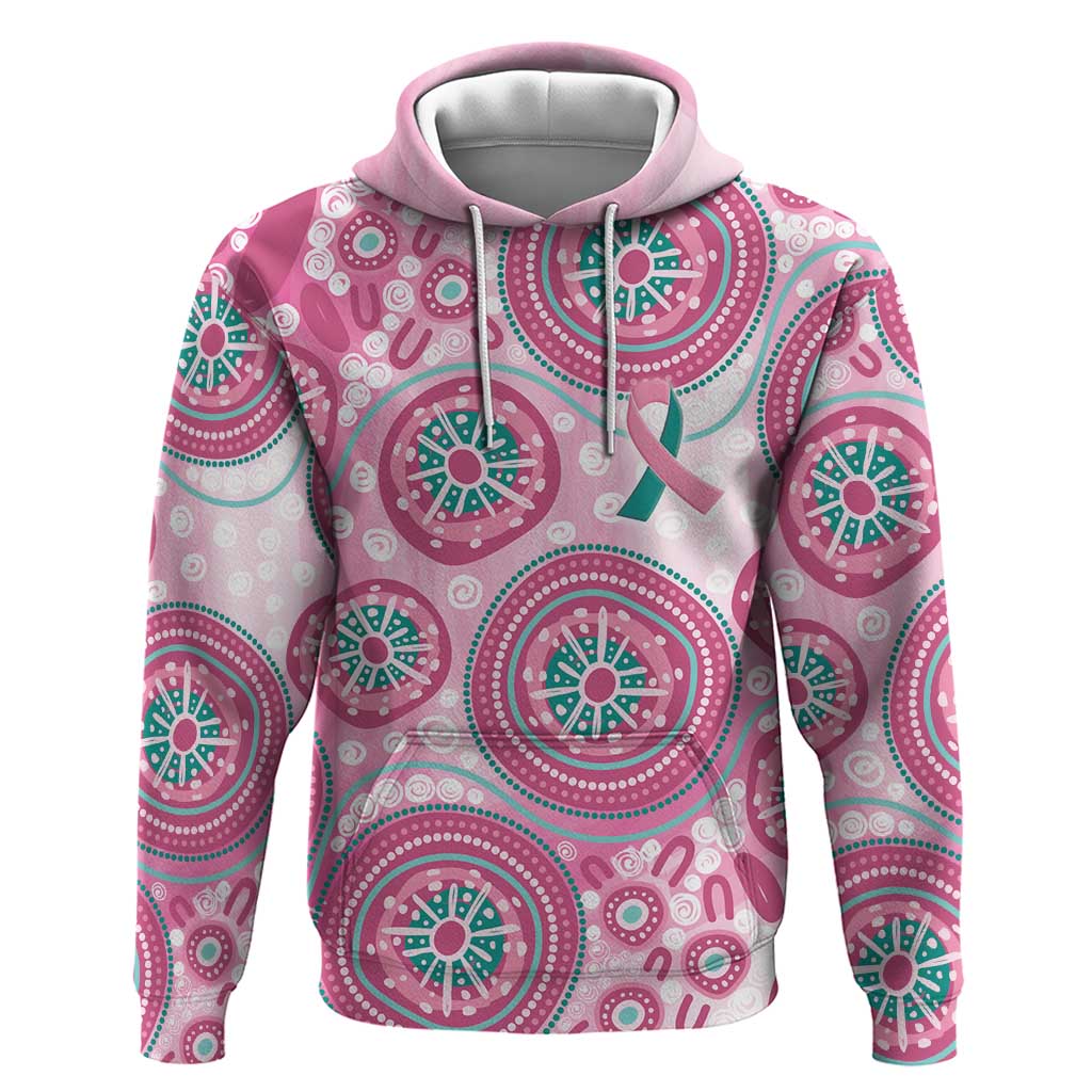 Hereditary Breast Cancer Awareness Australia Indigenous Hoodie Previvor - Aussie Hoodie