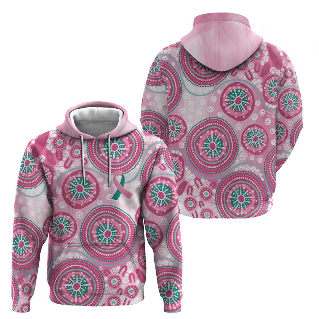Hereditary Breast Cancer Awareness Australia Indigenous Hoodie Previvor - Aussie Hoodie